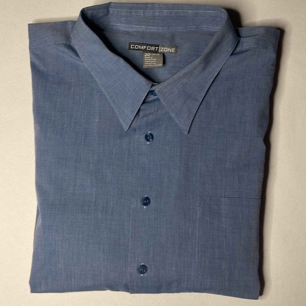 Big & Tall Button Down Shirt, NWOT, Men’s Size 20-34/35